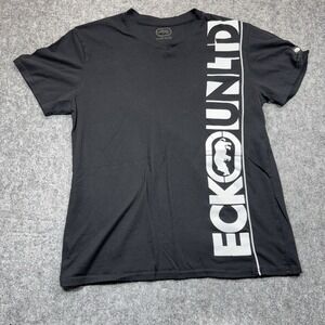 Ecko Unlimited T-Shirt Men's L Black Short Sleeve Crew Neck Graphic Streetwear